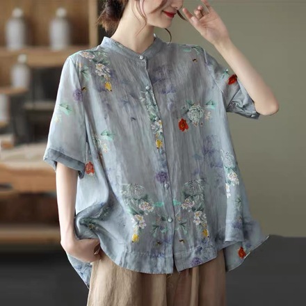 เสื้อลินิน แบบเสื้อสวยๆ เสื้อผ้าฝ้ายลินิน เสื้อเชิ้ตผ้าลินิน