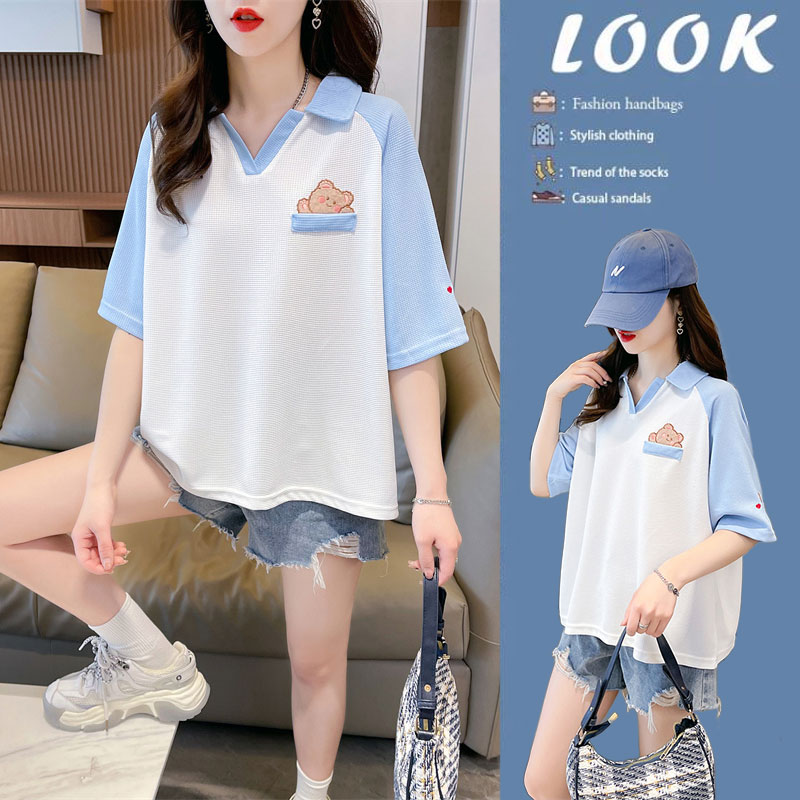 เสื้อยืดคนอ้วนแบบโอเวอร์ไซส์แบบ ulzzang fashion สนใจทักแชท