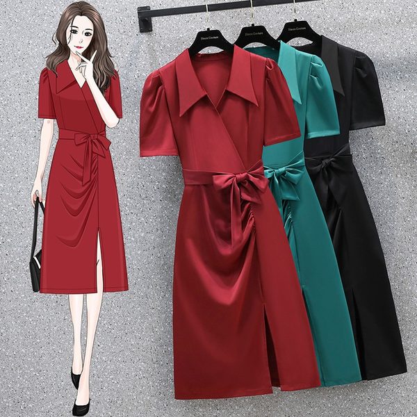 เดรสคนอ้วน เดรสสาวอวบ ชุดเดรสคนอ้วนวัยรุ่น BY PLUS SIZE Girl