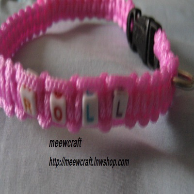 ปลอกคอสุนัข อักษรROLL#CD009 size11.5"