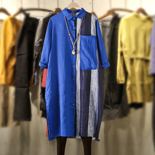 เสื้อลินิน เสื้อผ้าฝ้ายลินิน เสื้อเชิ้ตผ้าลินิน BY Zimo