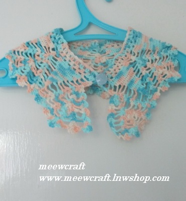 ปกเสื้อโครเชต์ รหัสCRR026 ขนาด4"x19"