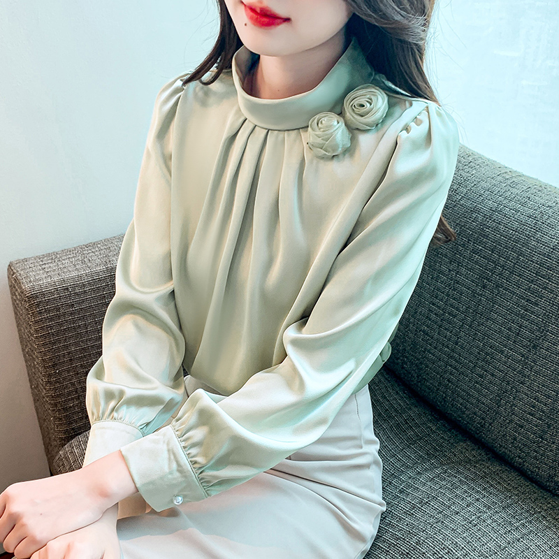 เสื้อเชิ้ตผู้หญิงแขนยาว เสื้อเชิ้ตผู้หญิงใส่ทํางาน 390 บาทต่อชิ้น ฟรีค่าจัดส่ง