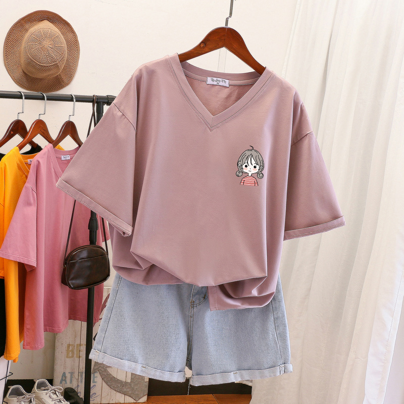 เสื้อยืดคอตตอน สกรีนลายน่ารัก มีหลากหลายสี ส่งฟรีทั่วไทย BY JIMIAO