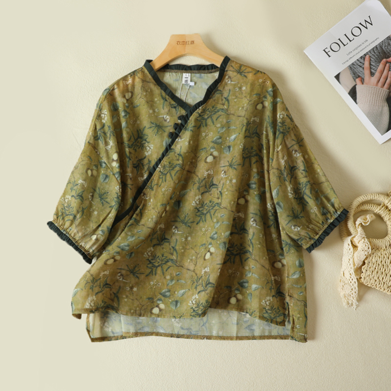 เสื้อลินิน เสื้อผ้าฝ้ายลินิน เสื้อเชิ้ตผ้าลินิน