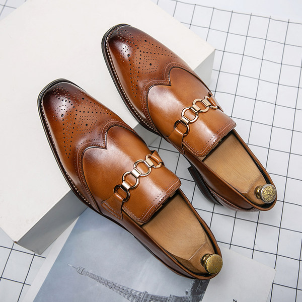 รองเท้าหนังผู้ชาย มีไซส์39-44 รองเท้าโลฟเฟอร์ชาย Slip-On Shoes