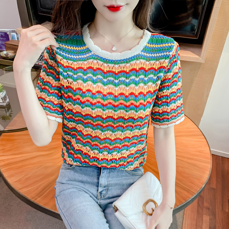 เสื้อผ้าวัยรุ่นเกาหลี เสื้อยืดวัยรุ่นผู้หญิง มีขนาด S M L XL