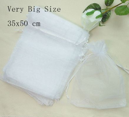 ถุงผ้าไหมแก้ว ถุงใส่ของชำร่วย ใส่ผ้าห่ม ขนาดใหญ่ Big size 35x50 cm ถุงผ้าไหม ใส่ของขวัญ ของแจก ใบใหญ่ 355245