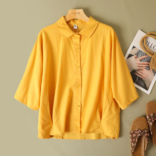 เสื้อลินิน เสื้อผ้าฝ้ายลินิน เสื้อเชิ้ตผ้าลินิน