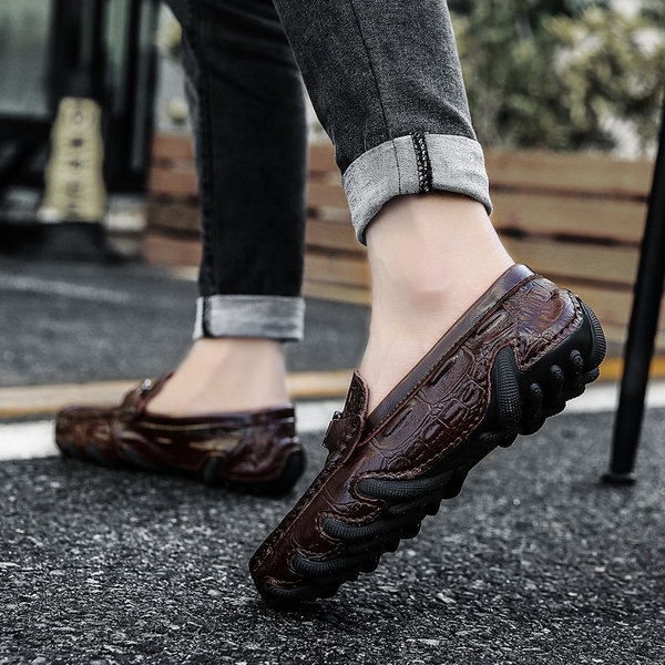 รองเท้าโลฟเฟอร์ชาย รองเท้าผู้ชาย รองเท้าแฟชั่นชาย รองเท้าหนังผู้ชาย Men Loafer Slip-On Shoes