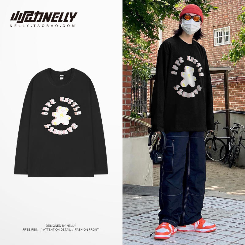 เสื้อยืดคอกลม ผู้ชาย เสื้อยืดผู้ชายเกาหลี เสื้อยืดเกาหลี แบรนด์ NELLY