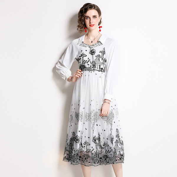 ชุดเดรสเรียบหรูดูแพง เดรสแบรนด์ DG Boutique