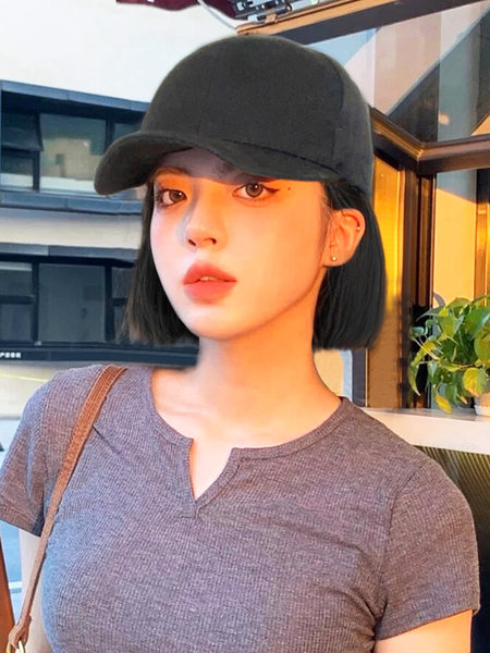 หมวกวิกผม หมวกวิกผมยาว หมวกผมปลอม หมวกวิก Moying