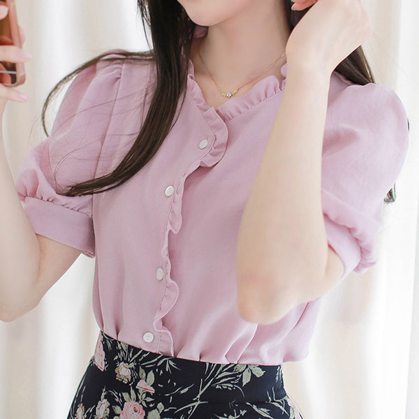 เสื้อชีฟองเกาหลี เสื้อชีฟองสวยๆ