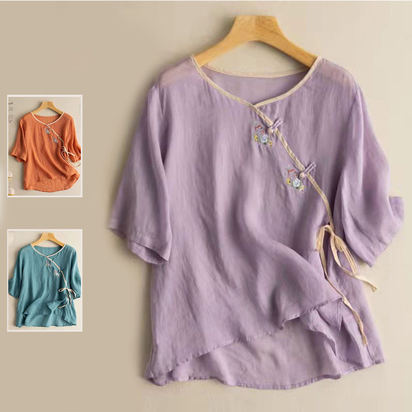 เสื้อลินิน เสื้อผ้าฝ้ายลินิน เสื้อเชิ้ตผ้าลินิน