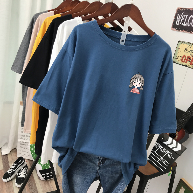 เสื้อยืดคอตตอน สกรีนลายน่ารัก มีหลากหลายสี ส่งฟรีทั่วไทย BY JIMIAO