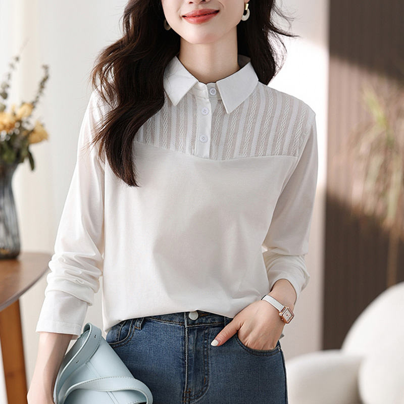 เสื้อเชิ้ตผู้หญิงแขนยาว เสื้อเชิ้ตผู้หญิงใส่ทํางาน 390 บาทต่อชิ้น ฟรีค่าจัดส่ง