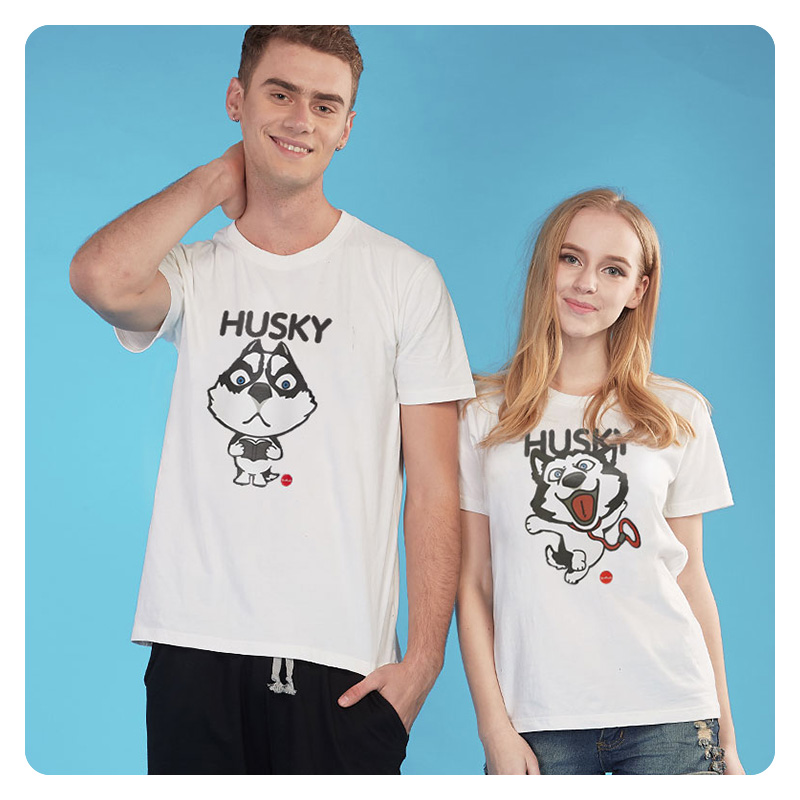 Husky เสื้อยืดลายน้องหมาน่ารักๆ แขนสั้น