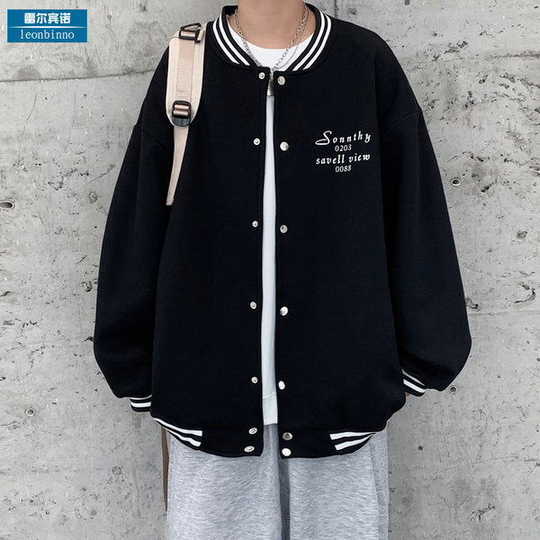 เสื้อแจ็คเก็ตเบสบอล เสื้อคลุม เสื้อแขนยาวสไตล์เกาหลี