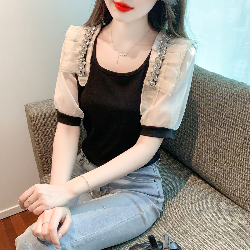 เสื้อผ้าวัยรุ่นเกาหลี เสื้อยืดวัยรุ่นผู้หญิง มีขนาด S M L XL