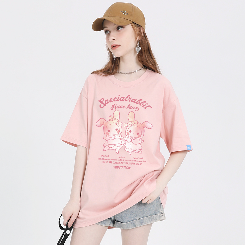 เสื้อผ้าวัยรุ่นเกาหลี เสื้อยืดวัยรุ่นผู้หญิง มีขนาด S M L XL
