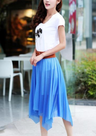 กระโปรงยาว ผ้าชีฟอง ผ้าพริ้ว มีซับใน กระโปรงใส่กับ รองเท้าบูท แบบสวย มีสไตล์ สียีนส์ ใส่เที่ยวทะเล เข้มสวย ใส่เที่ยว ใส่ทำงาน ราคาถูก 6033421_3