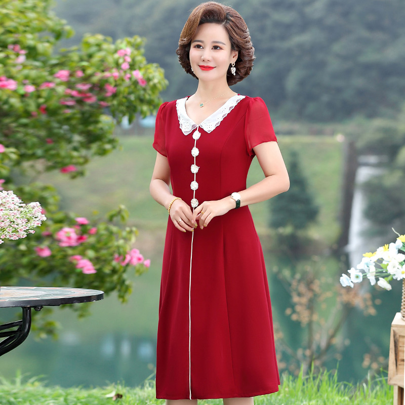 เดรสวัยผู้ใหญ่40-60ปี เดรสคุณแม่ ชุดเดรสทำงานวัยผู้ใหญ่ แบรนด์ MAMA DRESS