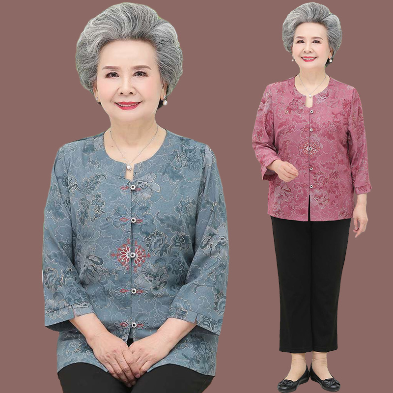 เสื้อคุณยาย เสื้อผู้วัยอายุ60-70ปี มีขนาด L-4XL(อกประมาณ35-45นิ้ว)