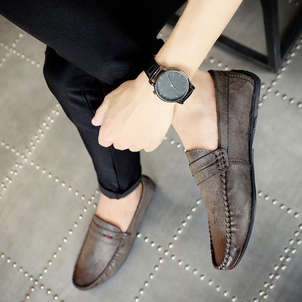 รองเท้าหนังผู้ชาย มีไซส์39-44 รองเท้าโลฟเฟอร์ชาย Slip-On Shoes