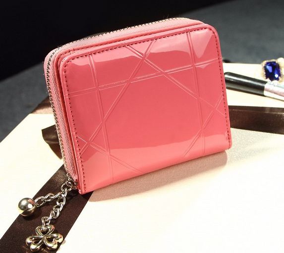 กระเป๋าสตางค์ผู้หญิง ใบสั้น หนังแก้ว หนังเงา สวยหรู กระเป๋าสตางค์ ใบสั้น ซิปรอบ กันเงินหล่น ใส่บัตรได้เยอะ มีช่องแยก ใส่เหรียญ 342479