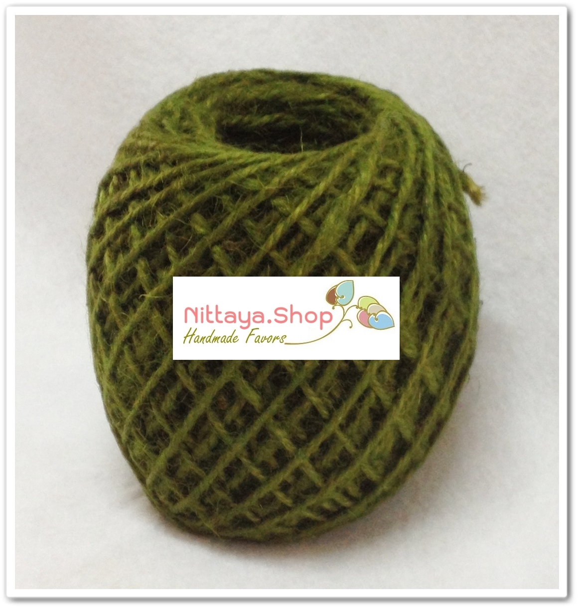 เชือกกระสอบสีธรรมชาติและย้อมสี