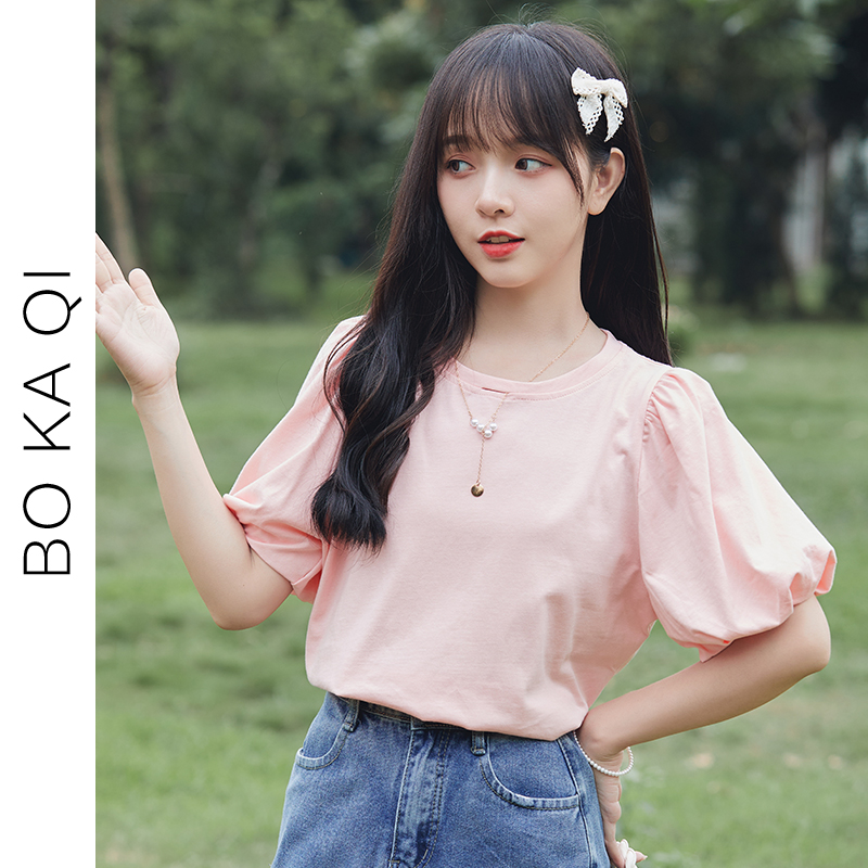 เสื้อผ้าวัยรุ่นเกาหลี เสื้อยืดวัยรุ่นผู้หญิง มีขนาด S M L XL