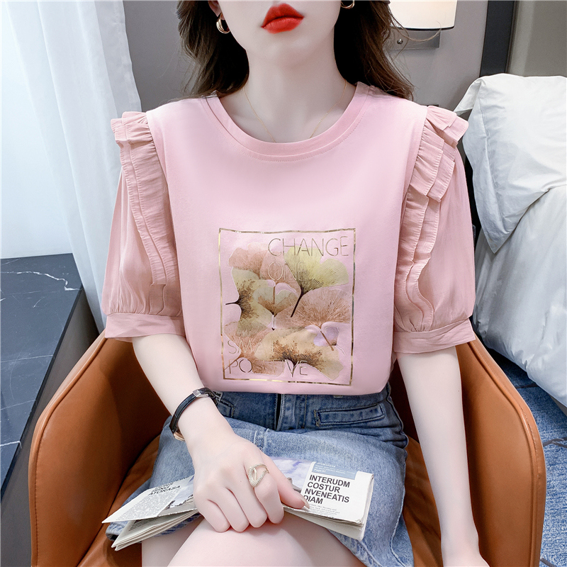 เสื้อผ้าวัยรุ่นเกาหลี เสื้อยืดวัยรุ่นผู้หญิง มีขนาด S M L XL