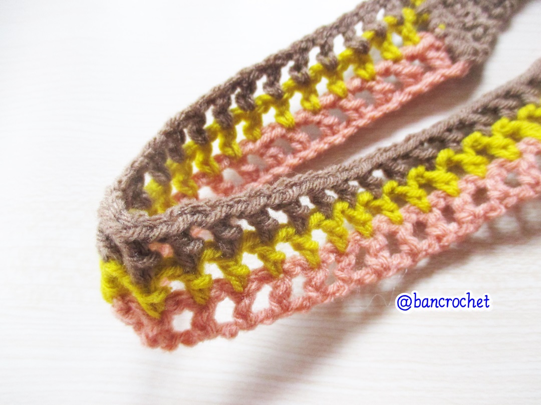 Bancrochet ที่คาดผมถักโครเชต์ crochet headband หลากสี 1-1.5*13 inch