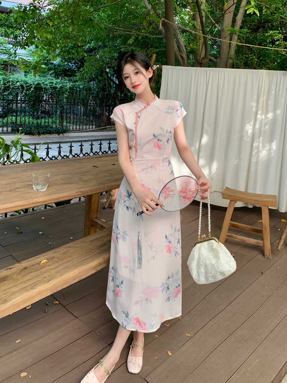 เดรสแขนสั้น มีไซส์ L-4XLอก 38-47 นิ้ว ใส่ได้ทั้งสาวหุ่นดีน่ารักจนถึงสาวอวบพลัสไซส์ จัดส่งฟรี! ทักแชทสั่งซื้อ