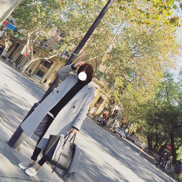 OverCoat เสื้อโค้ทกันหนาว ทรงยาวสีเทา งานดี ผ้าวูลผสมเนื้อหนา เป็นทรง บุซับในกันลม พร้อมส่ง same pic