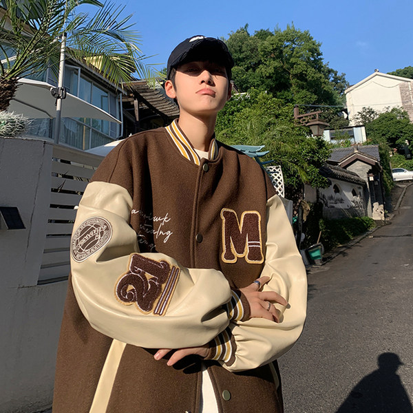 เสื้อแจ็คเก็ตเบสบอล เสื้อคลุม เสื้อแขนยาวสไตล์เกาหลี