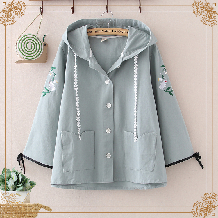 เสื้อกันหนาว เสื้อแจ็กเก็ตสไตล์ญี่ปุ่น น่ารัก สั่งเลย ส่งฟรีEMS