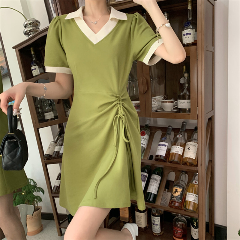 เดรสวัยรุ่น-เดรสคนอ้วนวัยรุ่น L-4XL(อก38-46 นิ้ว)