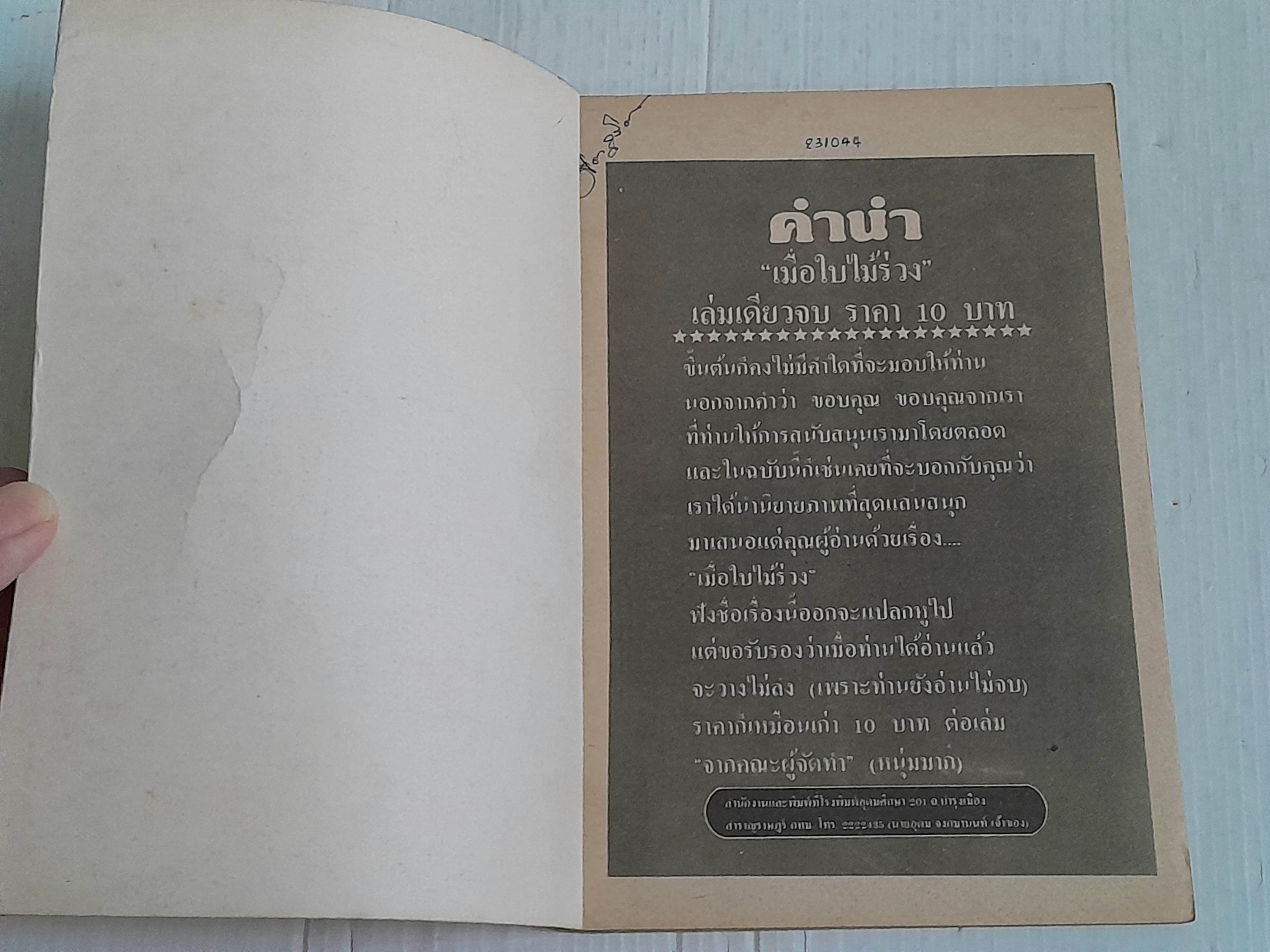 เมื่อใบไม้ร่วง (เล่มเดียวจบ)