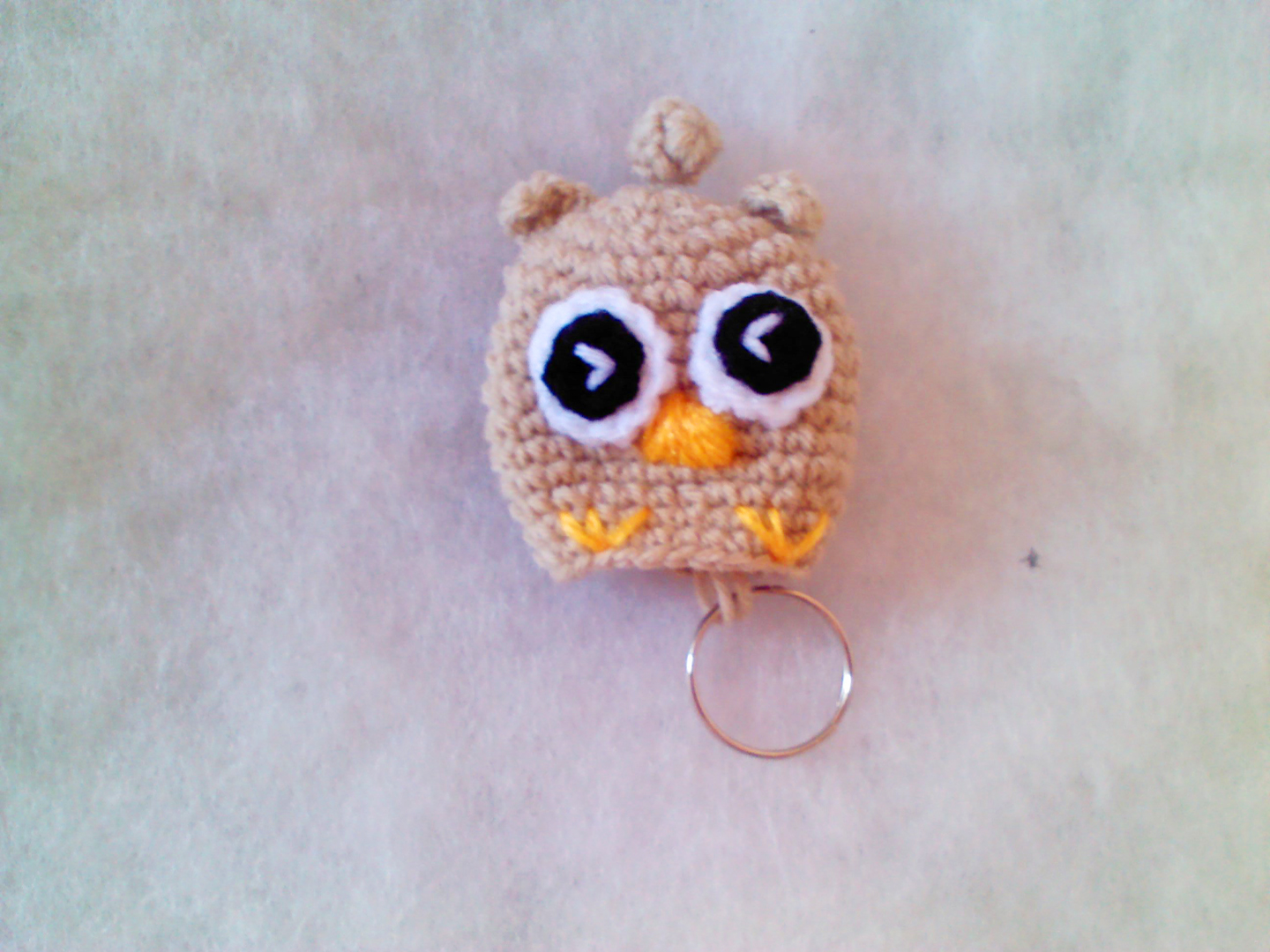 ที่ครอบกุญแจ นกฮูกน้ำตาล