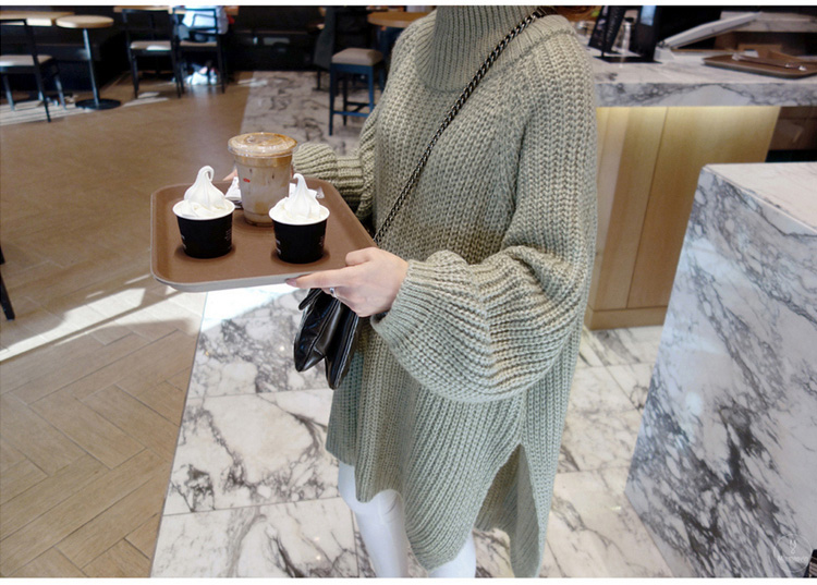 เสื้อไหมพรมตัวโคล่ง Sweater เกาหลีฝุดๆ ยืดได้เยอะ พร้อมส่ง งานจริงในภาพที่สอง เขียว,ดำ