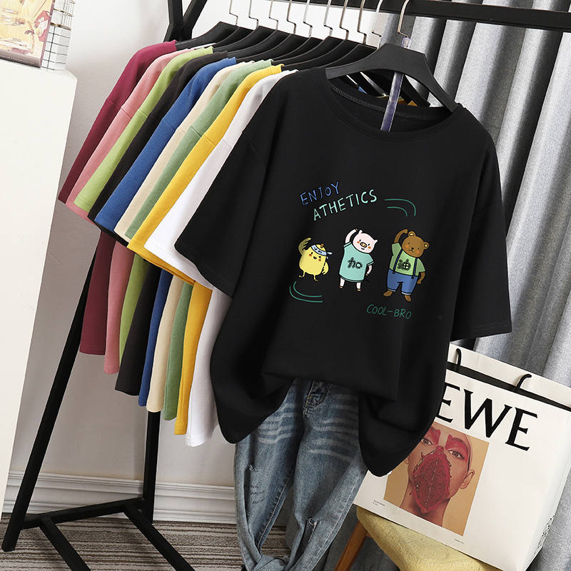 เสื้อโอเวอร์ไซส์เกาหลี เสื้อยืดพลัสไซส์ เสื้อยืดคนอ้วน เสื้อยืดโอเวอร์ไซส์ผู้หญิง