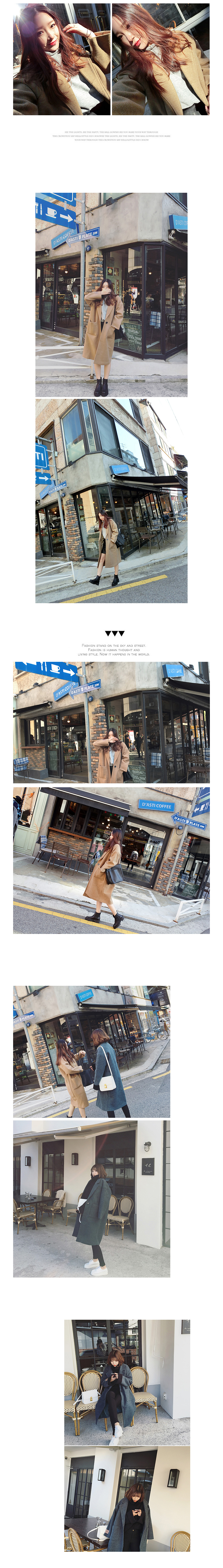 เสื้อโค้ททรงสวย แบบผู้ดี ผ้าวูลผสม เนื้อไม่หนา ทรงแข็ง บุซับในกันลม จะใส่คลุม หรือใส่เป็นเสื้อโค้ทปกติก็เก๋ค่า งานโอเคเลยน้ารุ่นนี้ พร้อมส่งจ้า สีน้ำตาล,สีเทา