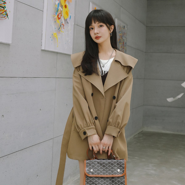 เสื้อโค้ท เสื้อโค้ทกันหนาว เสื้อโค้ทใส่เที่ยวต่างประเทศ ยี่ห้อ: Qianziqian