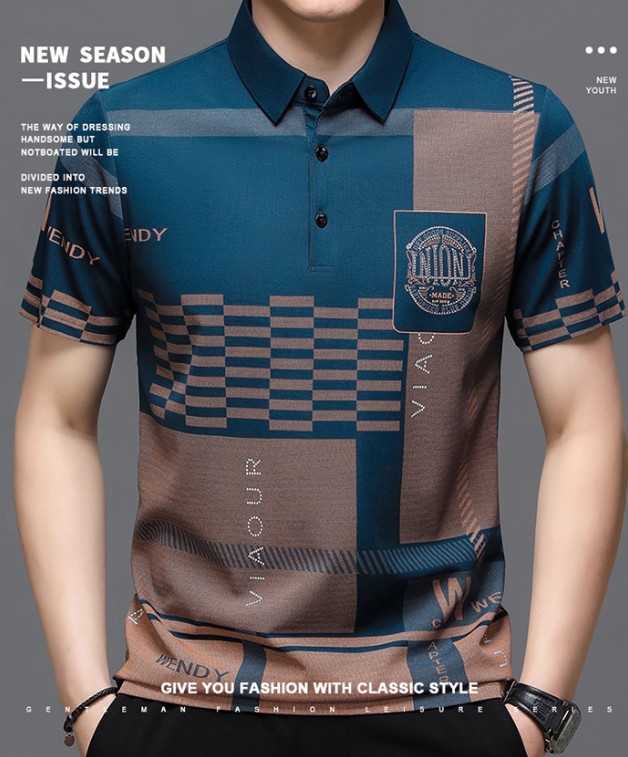 เสื้อ โปโล เสื้อคอปก ผู้ชาย แบบผู้ใหญ่ เสื้อ polo มีลาย ใส่แบบผู้ใหญ่ ทำงาน ออกงาน เข้าสังคม สวย ๆ 352649