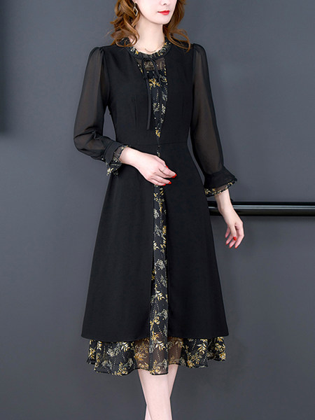 เดรสวัยผู้ใหญ่40-60ปี เดรสคุณแม่ ชุดเดรสทำงานวัยผู้ใหญ่ แบรนด์ MAMA DRESS