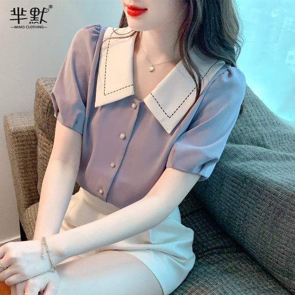 เสื้อชีฟองเกาหลี เสื้อชีฟองสวยๆ