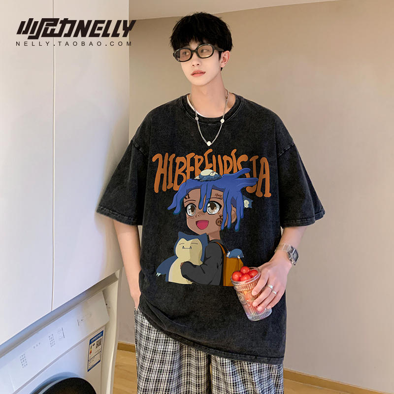 เสื้อยืดคอกลม ผู้ชาย เสื้อยืดผู้ชายเกาหลี เสื้อยืดเกาหลี แบรนด์ NELLY