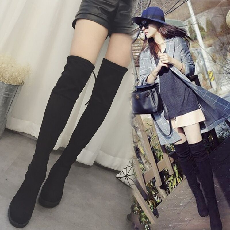 Boots รองเท้าบูทยาวสูง กำมะหยี่ ด้านในเป็นขนสั้น